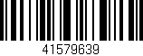 Código de barras (EAN, GTIN, SKU, ISBN): '41579639'