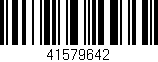 Código de barras (EAN, GTIN, SKU, ISBN): '41579642'