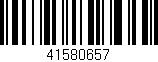 Código de barras (EAN, GTIN, SKU, ISBN): '41580657'