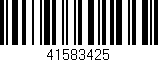 Código de barras (EAN, GTIN, SKU, ISBN): '41583425'
