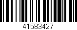 Código de barras (EAN, GTIN, SKU, ISBN): '41583427'