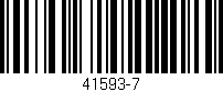 Código de barras (EAN, GTIN, SKU, ISBN): '41593-7'