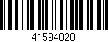 Código de barras (EAN, GTIN, SKU, ISBN): '41594020'
