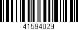Código de barras (EAN, GTIN, SKU, ISBN): '41594029'