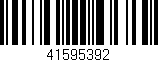 Código de barras (EAN, GTIN, SKU, ISBN): '41595392'