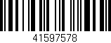 Código de barras (EAN, GTIN, SKU, ISBN): '41597578'
