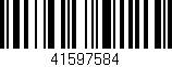 Código de barras (EAN, GTIN, SKU, ISBN): '41597584'
