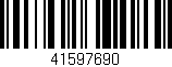 Código de barras (EAN, GTIN, SKU, ISBN): '41597690'