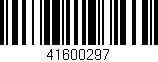 Código de barras (EAN, GTIN, SKU, ISBN): '41600297'