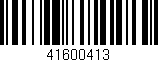 Código de barras (EAN, GTIN, SKU, ISBN): '41600413'