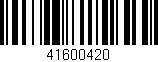 Código de barras (EAN, GTIN, SKU, ISBN): '41600420'
