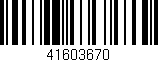 Código de barras (EAN, GTIN, SKU, ISBN): '41603670'
