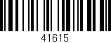 Código de barras (EAN, GTIN, SKU, ISBN): '41615'