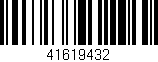 Código de barras (EAN, GTIN, SKU, ISBN): '41619432'