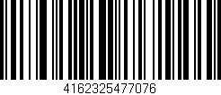 Código de barras (EAN, GTIN, SKU, ISBN): '4162325477076'