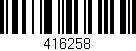 Código de barras (EAN, GTIN, SKU, ISBN): '416258'