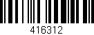 Código de barras (EAN, GTIN, SKU, ISBN): '416312'