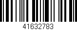 Código de barras (EAN, GTIN, SKU, ISBN): '41632783'