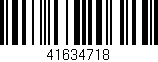 Código de barras (EAN, GTIN, SKU, ISBN): '41634718'