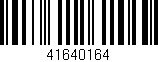 Código de barras (EAN, GTIN, SKU, ISBN): '41640164'