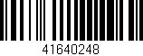 Código de barras (EAN, GTIN, SKU, ISBN): '41640248'