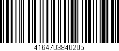 Código de barras (EAN, GTIN, SKU, ISBN): '4164703840205'