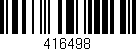 Código de barras (EAN, GTIN, SKU, ISBN): '416498'