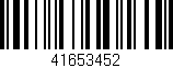 Código de barras (EAN, GTIN, SKU, ISBN): '41653452'