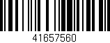 Código de barras (EAN, GTIN, SKU, ISBN): '41657560'