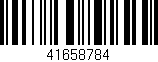 Código de barras (EAN, GTIN, SKU, ISBN): '41658784'
