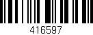 Código de barras (EAN, GTIN, SKU, ISBN): '416597'