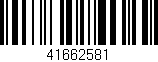 Código de barras (EAN, GTIN, SKU, ISBN): '41662581'