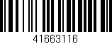 Código de barras (EAN, GTIN, SKU, ISBN): '41663116'