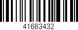 Código de barras (EAN, GTIN, SKU, ISBN): '41663432'
