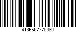 Código de barras (EAN, GTIN, SKU, ISBN): '4166587778360'