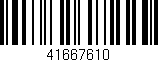 Código de barras (EAN, GTIN, SKU, ISBN): '41667610'