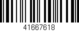 Código de barras (EAN, GTIN, SKU, ISBN): '41667618'
