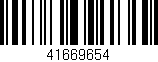 Código de barras (EAN, GTIN, SKU, ISBN): '41669654'