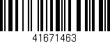 Código de barras (EAN, GTIN, SKU, ISBN): '41671463'