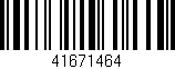 Código de barras (EAN, GTIN, SKU, ISBN): '41671464'