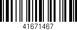 Código de barras (EAN, GTIN, SKU, ISBN): '41671467'
