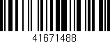 Código de barras (EAN, GTIN, SKU, ISBN): '41671488'
