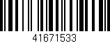 Código de barras (EAN, GTIN, SKU, ISBN): '41671533'