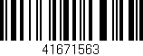 Código de barras (EAN, GTIN, SKU, ISBN): '41671563'