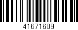 Código de barras (EAN, GTIN, SKU, ISBN): '41671609'