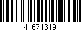 Código de barras (EAN, GTIN, SKU, ISBN): '41671619'