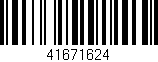 Código de barras (EAN, GTIN, SKU, ISBN): '41671624'