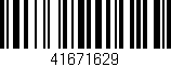 Código de barras (EAN, GTIN, SKU, ISBN): '41671629'