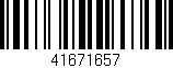 Código de barras (EAN, GTIN, SKU, ISBN): '41671657'