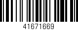 Código de barras (EAN, GTIN, SKU, ISBN): '41671669'
